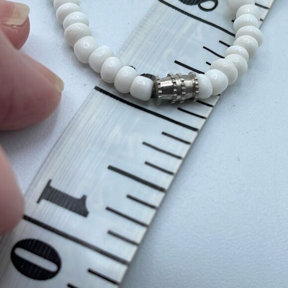 Vintage starfish beaded necklace. Barrel clasp. - Picture 5 of 6